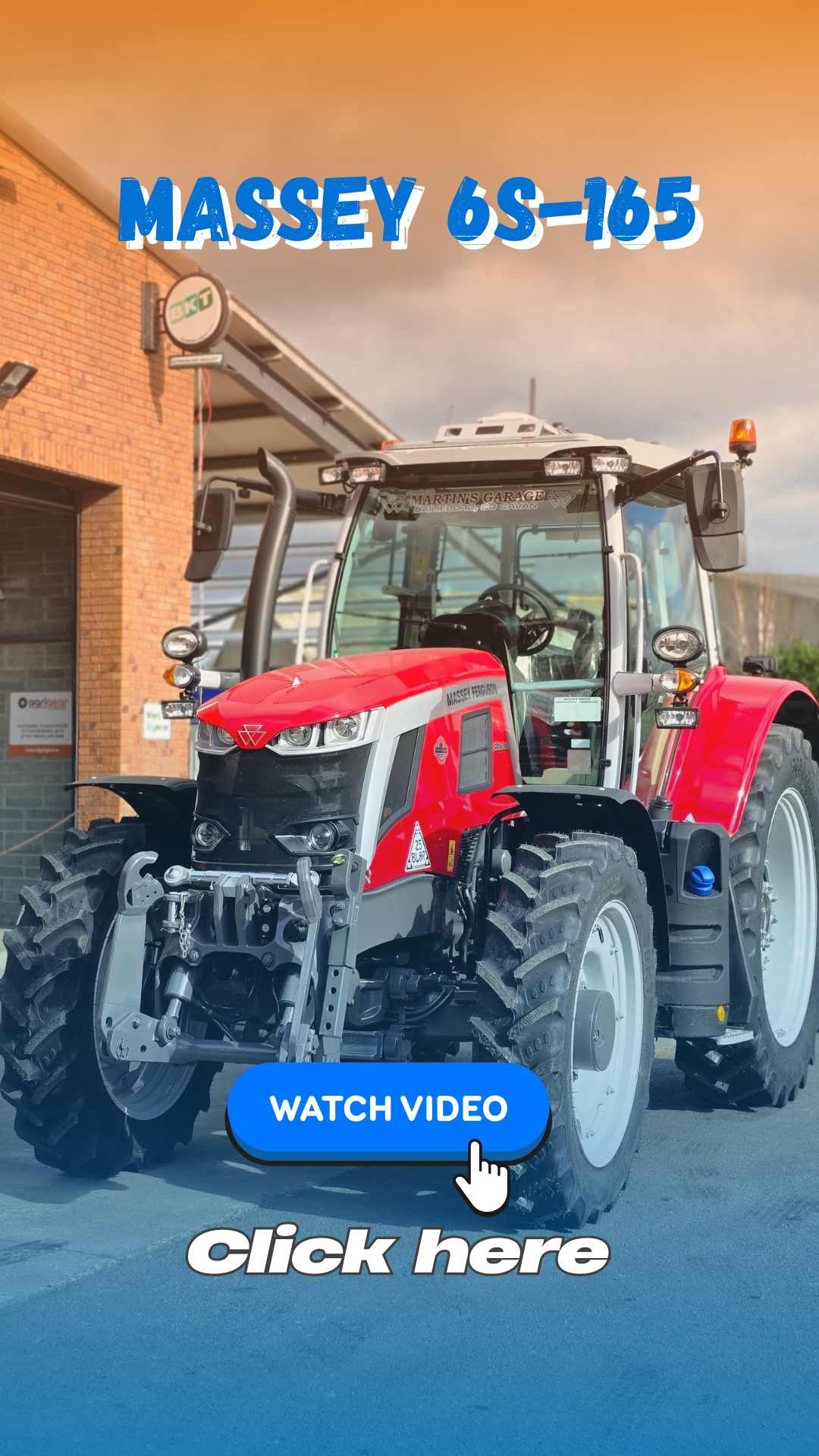 Massey Ferguson 6S-165 with Rowcrop Wheels